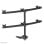 Supporto monitor Neomounts FPMA-D700DD6 per 6 display 10-27" regolabile da scrivania, nero