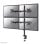 Supporto da scrivania Neomounts FPMA-D550D4BLACK per 4 monitor 13-32" inclinazione, rotazione, regolazione in altezza e profondità, nero