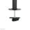 Supporto da scrivania Neomounts FPMA-D550D4BLACK per 4 monitor 13-32" inclinazione, rotazione, regolazione in altezza e profondità, nero