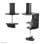 Supporto da scrivania Neomounts FPMA-D510BLACK per monitor 10-32", 8 kg, VESA 75x75/100x100, Nero