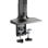 Soporte monitor V7 DML24DS-GAS Dual resorte de gas ajuste altura resistente 27" negro