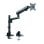 Soporte monitor V7 DMS1P profesional ajuste manual aluminio 8 kg hasta 32" negro