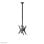 Supporto da soffitto Neomounts FPMA-C340DBLACK per doppio monitor/TV 32-75" regolabile in altezza, nero