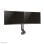 Supporto da scrivania per doppio monitor Neomounts FPMA-D860DBLACK, regolabile, 10-27", nero