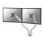 Supporto da scrivania Neomounts DS70-250SL2 per 2 monitor 17-32" con molla a gas, fissaggio Topfix, argento