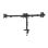 Supporto monitor Neomounts DS60-600BL3 per 3 schermi 10-27 pollici, fissaggio da scrivania, regolazioni complete, nero