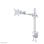 Supporto da scrivania per monitor Neomounts FPMA-D935, 10-30'', argento, regolazione manuale, VESA 75x75/100x100, portata 10 kg, clamp