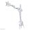 Supporto da scrivania per monitor Neomounts FPMA-D935, 10-30'', argento, regolazione manuale, VESA 75x75/100x100, portata 10 kg, clamp