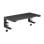Soporte de monitor V7 CMP1B ajustable abrazadera 10-32" acero negro