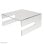 Supporto per monitor/portatile universale Neomounts NSMONITOR50 acrilico, regolabile in altezza, trasparente, 25 kg