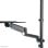 Supporto da parete Neomounts WL90-325BL1 per workstation con monitor 17-32 pollici, regolazione in altezza, nero