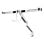 Supporto da scrivania per 3 monitor regolabile in altezza con molla a gas, bianco, montaggio clamp/bolt-through, compatibilità VESA 75x75/100x100, Neomounts NM-D775DX3WHITE