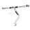 Supporto da scrivania per 3 monitor regolabile in altezza con molla a gas, bianco, montaggio clamp/bolt-through, compatibilità VESA 75x75/100x100, Neomounts NM-D775DX3WHITE
