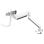 Supporto da scrivania per 3 monitor regolabile in altezza con molla a gas, bianco, montaggio clamp/bolt-through, compatibilità VESA 75x75/100x100, Neomounts NM-D775DX3WHITE