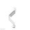 Supporto da scrivania Neomounts DS70-450WH1 per monitor 17-42", molla a gas, Topfix, bianco