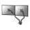 Supporto da scrivania Neomounts DS70-250BL2 braccio doppio a molla a gas per monitor 17-32'' nero regolazione completa Topfix/Clamp