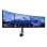 Supporto da scrivania per monitor con morsetto, 3 schermi, 30 kg, 10-27", VESA 75x75/100x100, Nero
