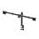 Supporto da scrivania per monitor con morsetto, 3 schermi, 30 kg, 10-27", VESA 75x75/100x100, Nero