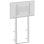 Supporto regolabile per schermi iiyama MD-WLIFT2031-W1, 120 kg, 55-105 pollici, bianco