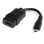 Genérico Micro HDMI auf HDMI Adapterkabel 0,127 m, HDMI Typ A (Standard, Buchse) auf HDMI Typ D (Micro, Stecker), Goldbeschichtet, Schwarz