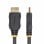 HDMI 2.0 Verlängerungskabel 1 m Schwarz, Stecker A auf Buchse A, 4K 60Hz, HDR, ARC, 18 Gbps, vergoldete Kontakte