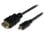 Micro HDMI auf HDMI High Speed Kabel mit Ethernet 1 m, HDMI Typ A (Standard) auf HDMI Typ D (Micro), vergoldete Kontakte, Schwarz