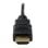Micro HDMI auf HDMI High Speed Kabel mit Ethernet 1 m, HDMI Typ A (Standard) auf HDMI Typ D (Micro), vergoldete Kontakte, Schwarz