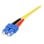 Cabo de fibra óptica StarTech.com SMFIBLCSC1 1 m monomodo duplex LC a SC LSZH amarelo