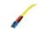 Cabo de fibra óptica StarTech.com SMFIBLCSC1 1 m monomodo duplex LC a SC LSZH amarelo