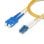 Cable de Fibra Óptica StarTech LC a SC OS2 9/125 µm 100G LSZH Dúplex 2 m Resistente Dobleces