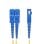 Cable de Fibra Óptica StarTech LC a SC OS2 9/125µm 1m Dúplex LSZH Amarillo