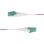 Cabo de Fibra Óptica Multimodo StarTech LC a LC OM4 2 m OFNR Uniboot Violeta 40G/100G