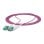 Cabo de Fibra Óptica Multimodo StarTech LC a LC OM4 2 m OFNR Uniboot Violeta 40G/100G