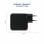 Ladegerät Mobilis Charger 100W GaN 2x USB-C 1x USB-A Typ-C-Kabel Schwarz