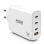 Cargador Urban Factory GPS14UF GaN 100W 3x USB-C 1x USB-A Carga Rápida Blanco