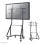Supporto TV Neomounts NS-M3800BLACK fino a 100 pollici, regolabile, con ruote, nero