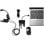 Hub USB Kensington 4 Puertos USB 2.0 Transferencia 480 Mbit/s Negro Plug and Play