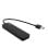 Hub USB QUO I-Tec 4 Puertos USB 3.2 Gen 1 5 Gbps Metal Interruptores LED Negro