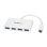 Hub USB-C StarTech 4 Puertos USB-A 5 Gbps Blanco Alimentado por Bus Compacto
