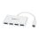 Hub USB-C StarTech 4 Puertos USB-A 5 Gbps Blanco Alimentado por Bus Compacto