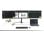 Dock USB-C StarTech 3 monitores triple 4K 100W HDMI DisplayPort USB 3xA Ethernet Gris