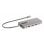 Dock USB-C StarTech 3 Monitores HDMI DP 4K SD LAN Hub 100W PD Gris