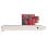 Controller PCI Express SATA 2 Porte 6Gbps ASM1161 Profilo Completo o Basso Rosso