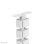 Kabelorganisator Neomounts ADS06-130WH modular flexibel weiss mit Schraubbefestigung