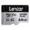 Scheda MicroSD Lexar Professional SILVER PLUS 64GB UHS-I 205MB/s 100MB/s V30 A2