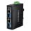 Conversor Trendnet TI-BF22SFP 2x SFP 2x RJ-45 Gigabit PoE Preto IP30 DIN