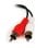 Cable de audio StarTech MUFMRCA 15cm 3,5mm hembra a 2x RCA macho PVC negro