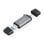 Kartenleser Aisens ASCR-2AC11-GR USB 3.1 Gen1 SD MicroSD MMC RS-MMC USB-A USB-C Grau