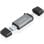 Kartenleser Aisens ASCR-2AC11-GR USB 3.1 Gen1 SD MicroSD MMC RS-MMC USB-A USB-C Grau