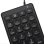 Tastiera numerica a membrana V7 KP350 Layout IT 22 tasti USB per notebook/PC